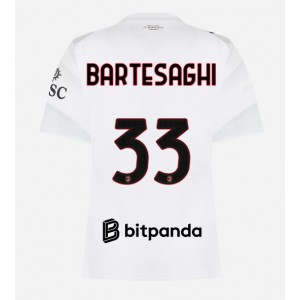 AC Milan Davide Bartesaghi #33 Jalkapallovaatteet Naisten Vieraspaita 2026-27 Lyhythihainen